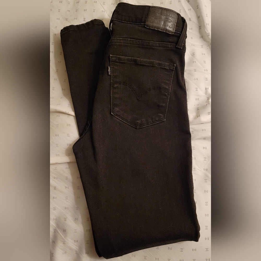 Levi's black denim jeans